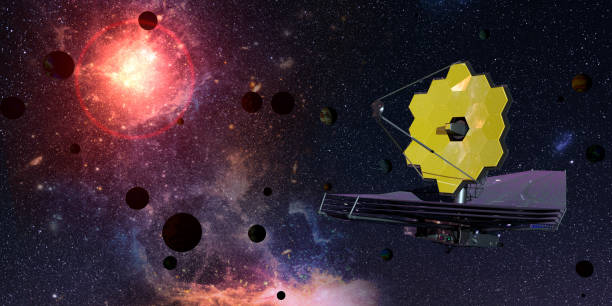 istock James Webb Space Telescope traveling and exploring deep space. 3D Illustration 1426342994