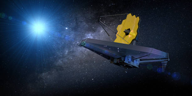 istock James Webb Space Telescope traveling and exploring deep space. 3D Illustration 1426342995
