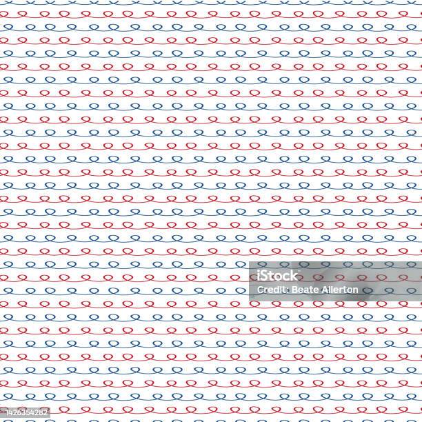 Abstract Doodle Loop Vector Seamless Pattern Background Dense Backdrop ...