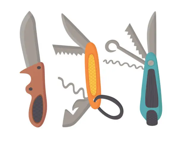 Vector illustration of Knife-set