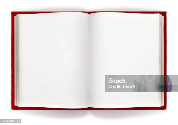 Open Reed Book Open Red Book On White With Clipping Paths Stock Photo - Download Image ...