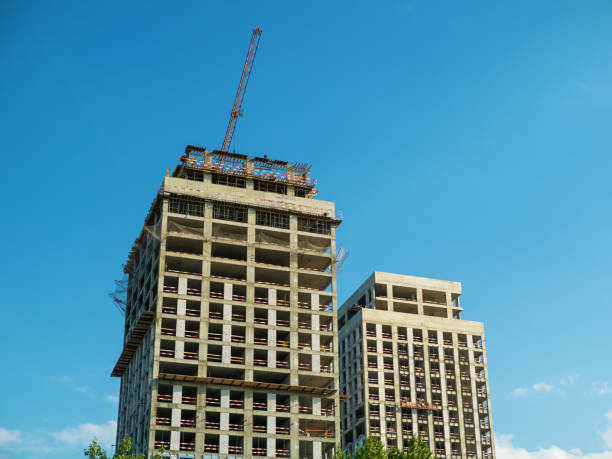 istock The process of building a new residential building. Construction work site 1426364942