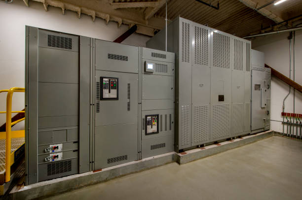 sala elétrica - electricity control panel electricity substation transformer - fotografias e filmes do acervo