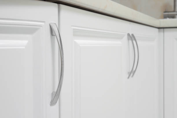 istock Kitchen furniture door handle close-up 1426371046