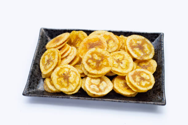 istock Banana stuffed with tamarind. Fruit snack 1426381613