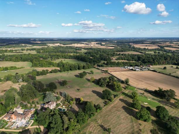 British rural landscape stock photo
