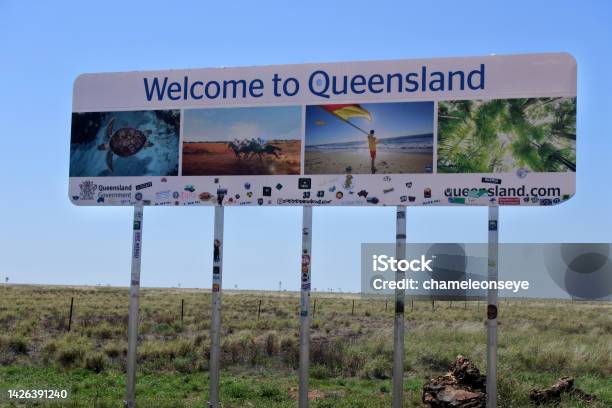 Welcome To Queensland Traffic Road Sign Stock Photo Download Image welcome-to-queensland-traffic-road-sign-stock-photo-download-image