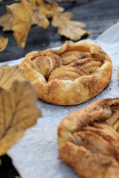 istock rustic traditional french biscuit cake with apples in autumn style 1426409146