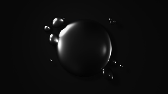 Background image of multiple water droplets (black)