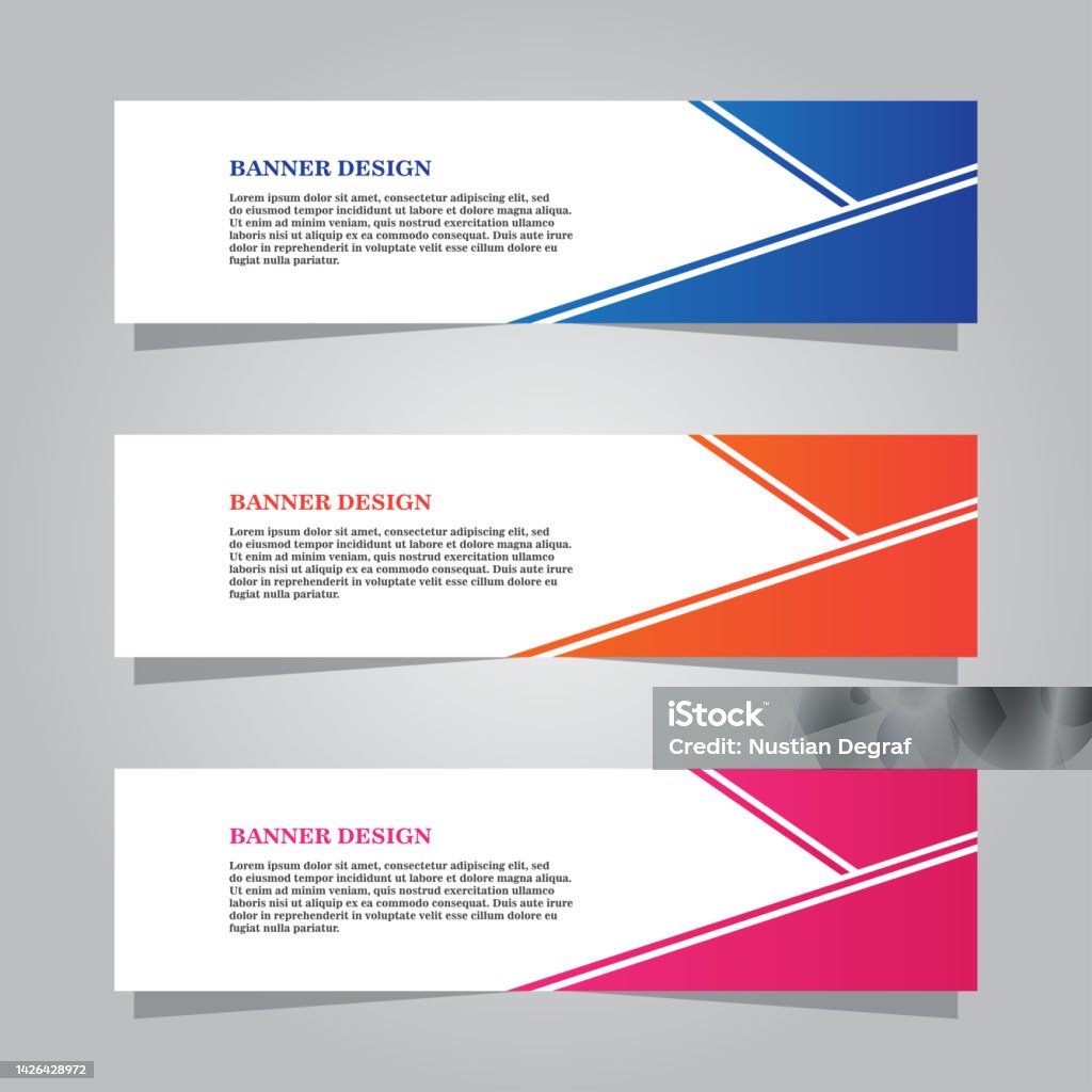 Banner Simple Modern Vector Simple Modern Banner Elegant Background Stock Illustration ...