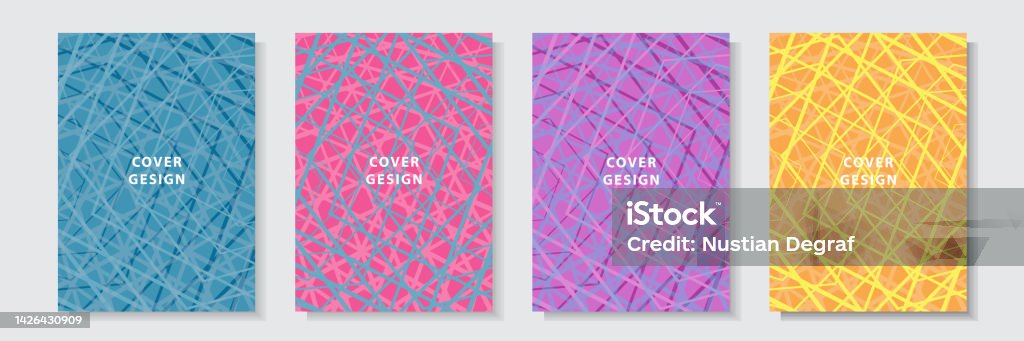 Pattern Cover Abstract Colorful Modern Texture Pattern Cover Template Set Collection ...
