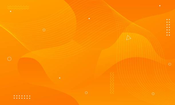 Gradient Orange Abstract Fluid Shape Background Gradient Orange Abstract Fluid Shape Background orange background stock illustrations