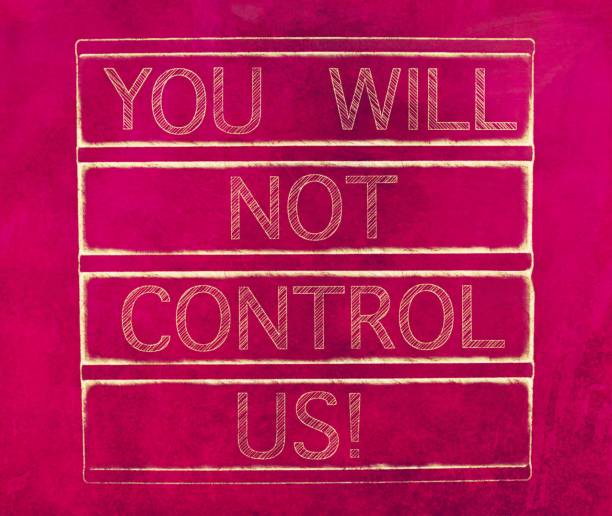 You Will Not Control Us in Chalkboard Trend