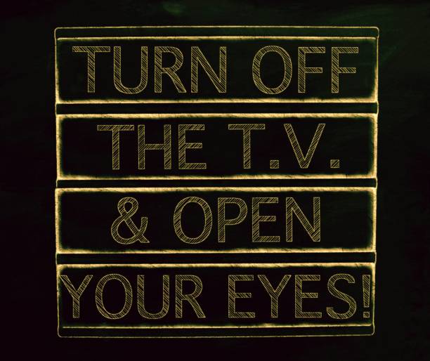 Turn Off The T.V. & Open Your Eyes in Chalkboard Trend