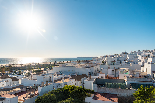 Vista del pueblo de Conil de la Frontera desde la Torre de Guzmán, Cádiz. Andalucía photo
