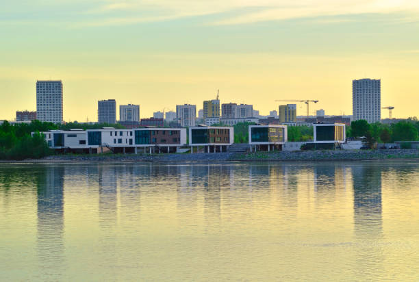 istock New houses on the river bank 1426461647