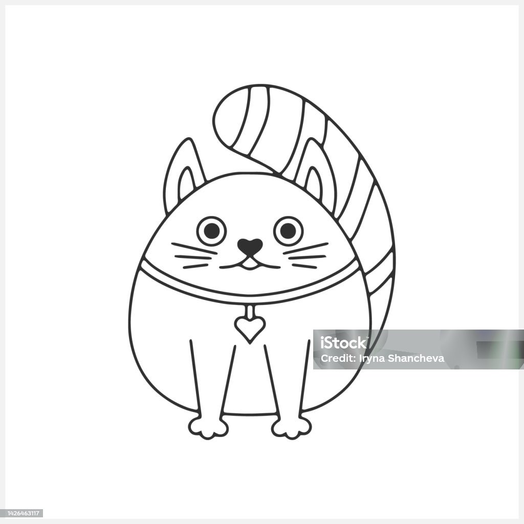 คลิปอาร์ตแมว Doodle เส้นศิลปะที่วาดด้วยมือ ร่างสัตว์ สมุดหน้าสี  ภาพประกอบสต็อกเวกเตอร์ กําไรต ภาพประกอบสต็อก - ดาวน์โหลดรูปภาพตอนนี้ -  Istock