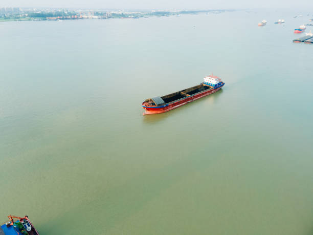 istock Yangtze River transport ships, import and export trade 1426469351