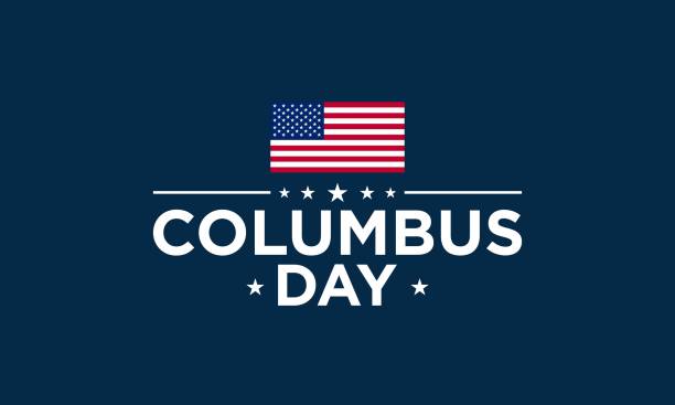 Columbus Day Background Design. Columbus Day Background Design. Banner, Poster, Greeting Card. Vector Illustration. columbus day stock illustrations