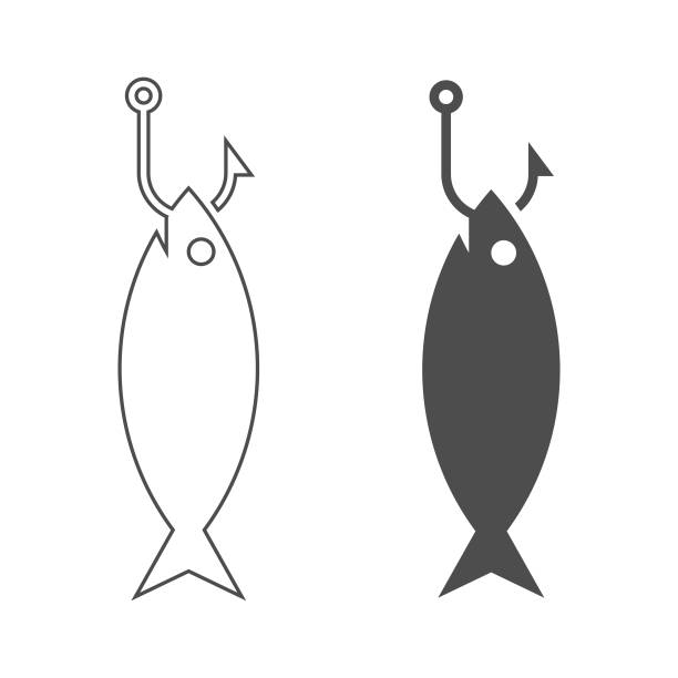 angel-symbol. - nobody black and white activity fisherman stock-grafiken, -clipart, -cartoons und -symbole
