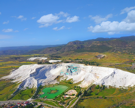 Beautiful fairy chimney rock formations near the town Kula in Turkey