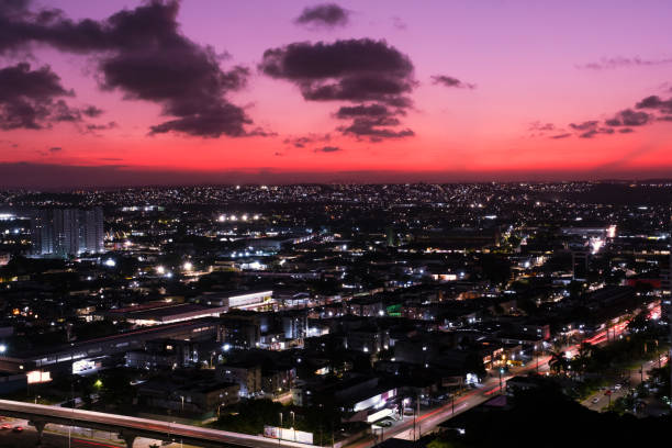 Recife, Pernambuco, Brazil:Panoramic view from Via Mangue viaducts.