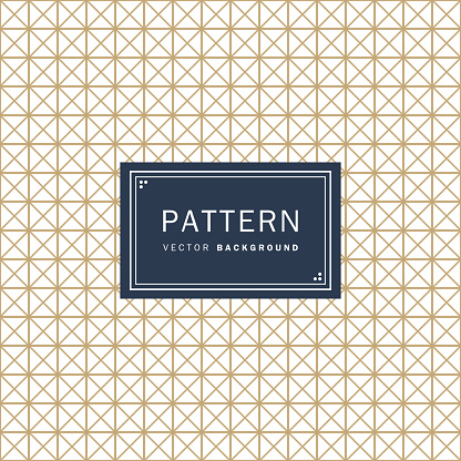 Elegant structured lines in gold seamless pattern background. Luxury style motif vector illustration editable wallpaper