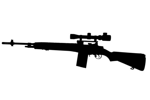 istock M14 based sniper rifle black silhouette 1426503616