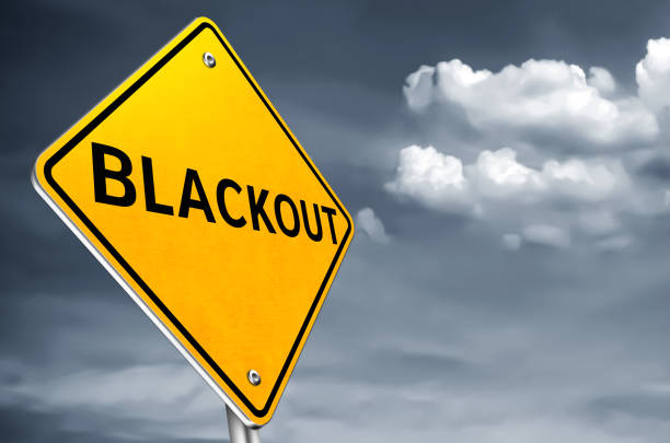 istock Blackout - road sign warning 1426517341