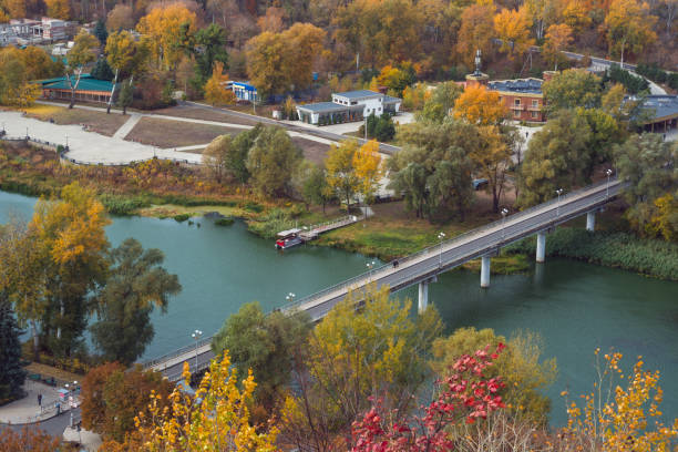 istock Bridge over the Seversky Donets river 1426540530