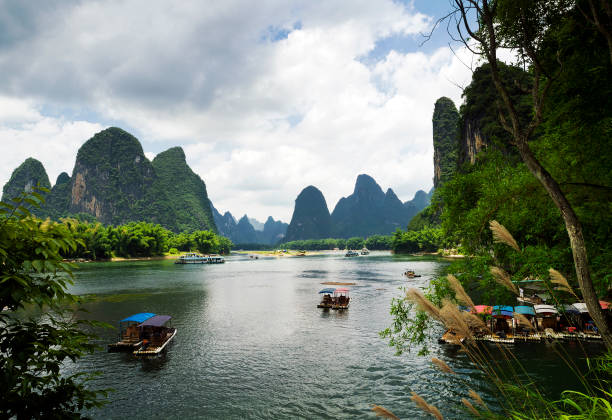 istock Li River tourist boat rides 1426542929