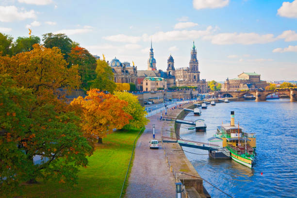 istock Medieval city of Dresden during autumn, Germany 1426544403