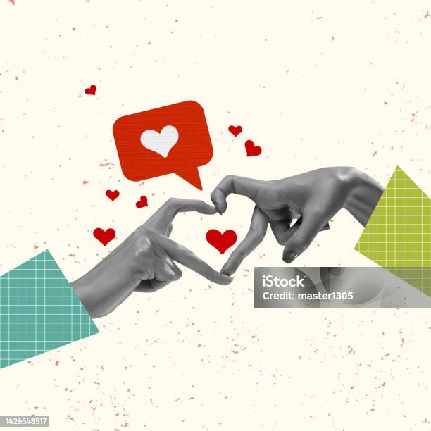 Love Hands Aesthetic On Light Background Artwork Concept Of Human Relation Community Togetherness Symbolism Surrealism Stock Photo - Download Image Now