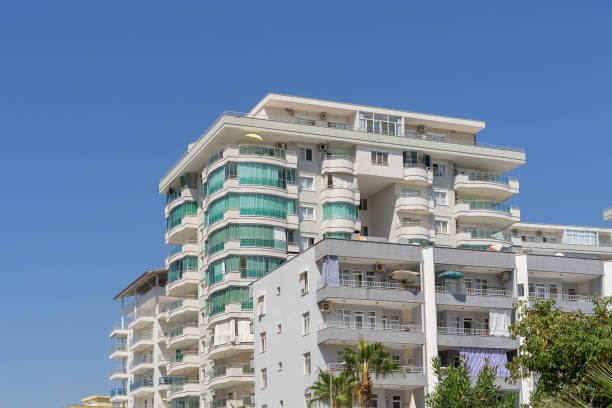 istock Residential area with apartment buildings. 1426549239