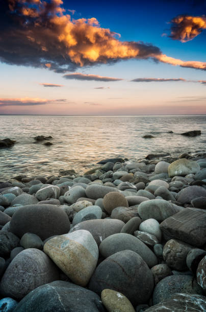istock Beautiful pebbles on a sea shore 1426557500