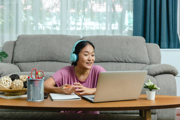 istock Adult online learning at home. 1426559130
