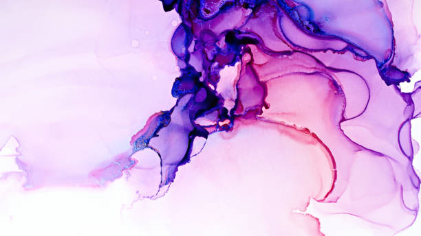 istock Purple alcohol ink abstract texture 1426562171