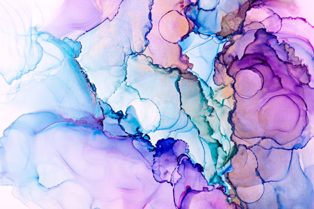 istock Colorful alcohol ink abstract texture 1426562376