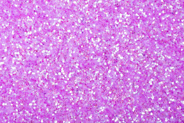 istock Light holographic glitter background, Christmas texture in lilac color. 1426562880