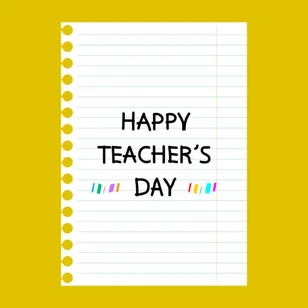 Vector illustration of Teachers' Day.