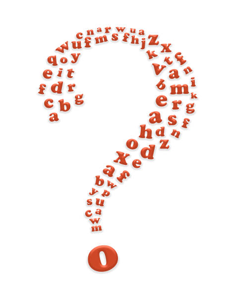 istock Question mark from the English alphabet on white. 1426571747