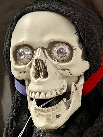 Spooky Halloween skeleton face