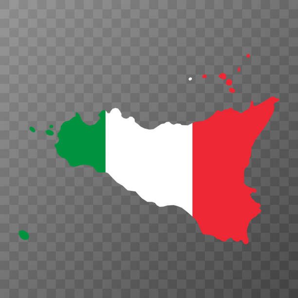 Sicilian Map-Flag Italy Vinyl Bumper Sticker – Sicily Sicilia Decal By StickersWorld