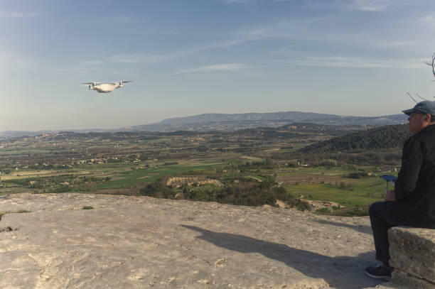 istock Man flying his drone over the Luberon 1426587216