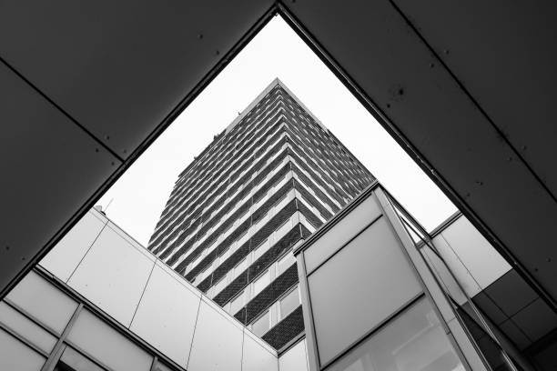 istock Bottom view of a skyscraper from the street 1426589364