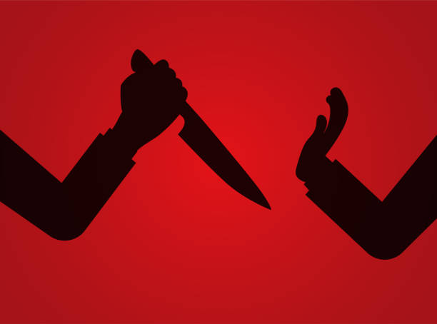 ilustrações de stock, clip art, desenhos animados e ícones de stabbing with a knife, assault... - killing