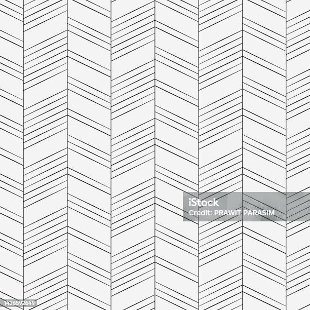 Linear Vector Pattern Repeating Thin Line Herringbone Tile Wallpaper ...