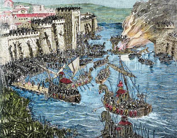 kuvapankkikuvitukset aiheesta viikinkien pariisin piiritys - viikinkilaiva