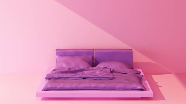istock beam of light on violet double bed 1426603607