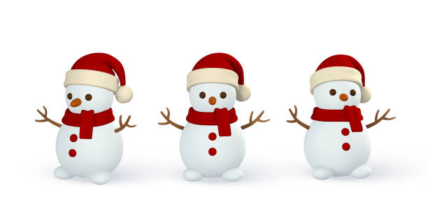 istock 3d realistic Christmas snowman. Xmas or New Year's decorative element. Vector illustration 1426604318